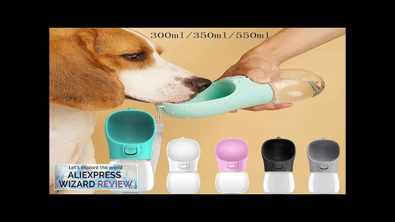 Portable Dog Water Bottle for Small Medium Dogs Cats Outdoor Leakproof Travel Review