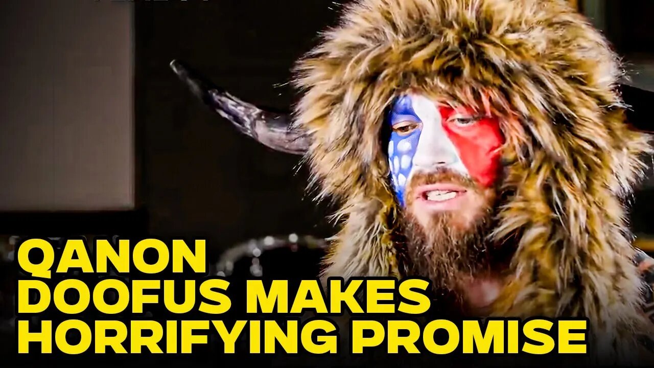 QAnon Shaman Makes Terrifying Promise After Being Pardoned By Trump