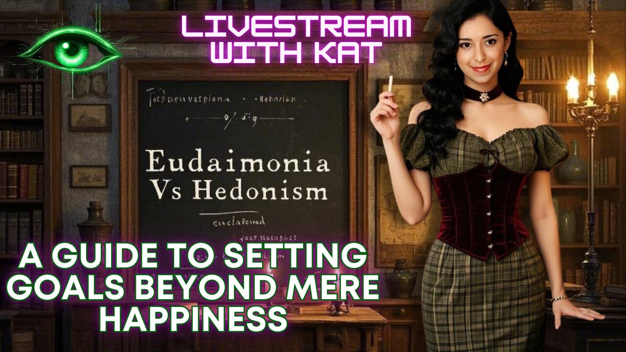 Eudaimonia vs. Hedonism: Guide to Setting Goals Beyond Mere Happiness Kat Khatibi Livestream