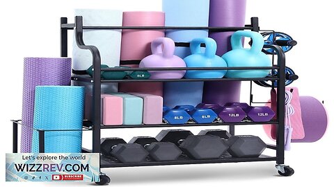 Home Gym Workout Equipment Organizer Yoga Mat Storage Weight Rack Dumbbell Review