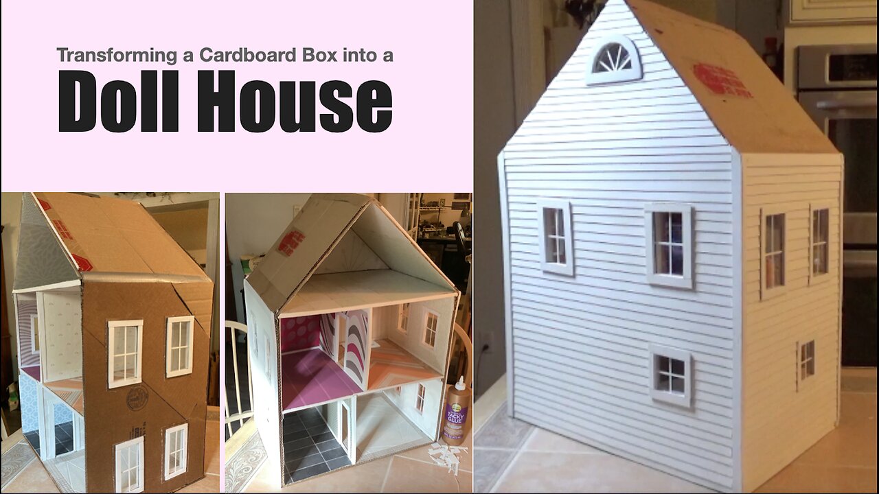 DIY Dollhouse From Cardboard Box