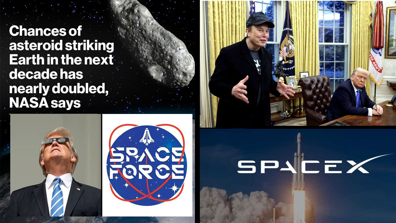 Asteroid 2032 Musk and Trump Double Act