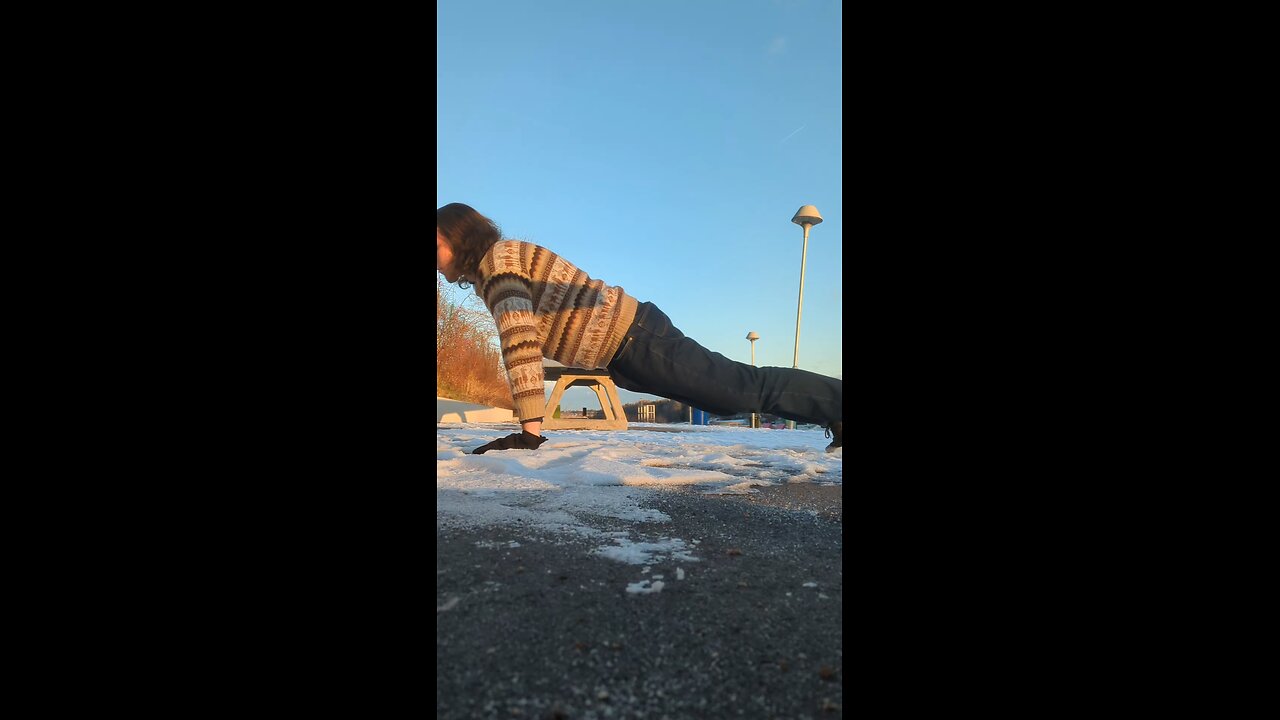 Doing spiderman pushups