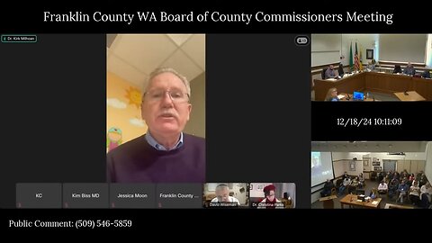 Covid Vaccines - Franklin County WA Board of County Commissioners Meeting (12/18/2024)