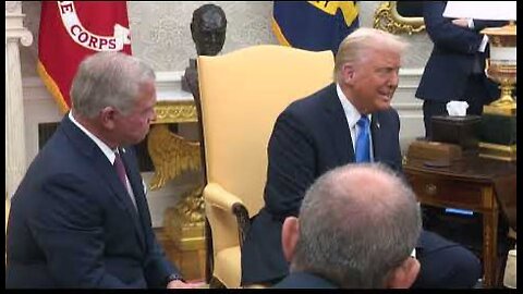 President Trump Hosts a Bilateral Meeting With King and Crown Prince of Jordan