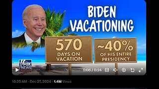 Biden vacation day statistics go viral