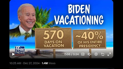 Biden vacation day statistics go viral