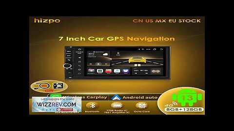 Hizpo 2din 7inch CarPlay Android 13 Auto Universal Car Stereo Bluetooth FM Review