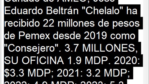 🔴-CORRUPCIÓN: Cuñado de AMLO cobró 22 mpd de PEMEX en 5 años