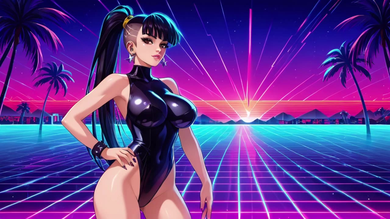 Synthwave Waifu 7