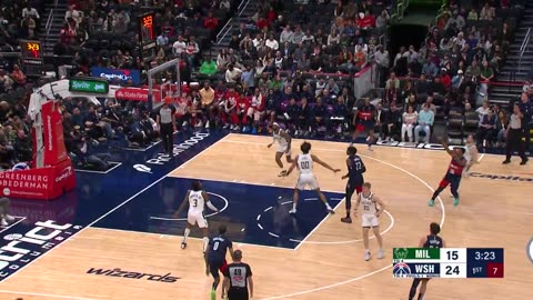 NBA - Marcus Smart drills the triple for his first bucket as a Wizard!