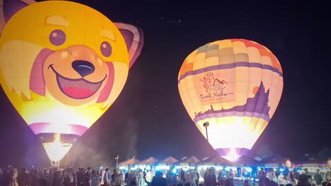 2025 International Balloon Festival Chiang Rai Thailand-Nightime-Singha Park