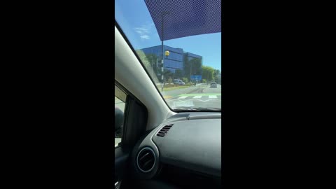 Motorized Chair Drives On New Zealand Road