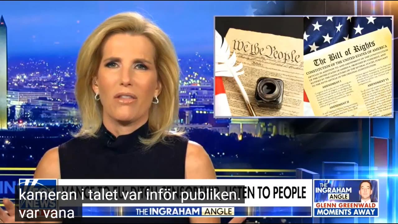 # 1355 - Laura Ingraham om Vance´s brandtal. SVENSKTEXTAD