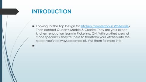 Get The Best Kitchen Countertop in Whitevale.