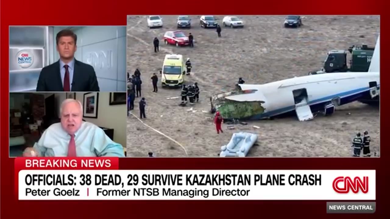 Plane crashes in Kazakhstan with dozens dead and others surviving