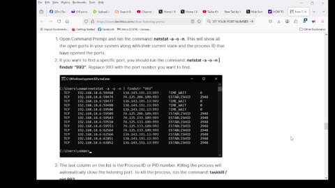 How To Find And Close Listening Ports In Windows 10