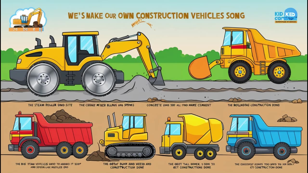 Construction Vehicles Song New Kids Song