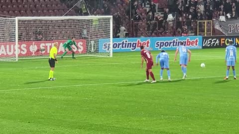 CFR Cluj vs Slavia Praha (penalty Ciprian Deac) (Europa Conference League)