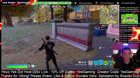 Saturday Night Live on Fortnite Daily Show with Host DjSo Live at YES! Gaming