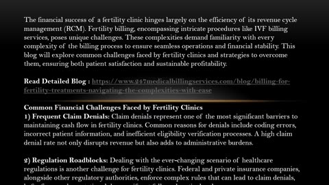 Billing for Fertility Treatments: Navigating the Complexities with Ease