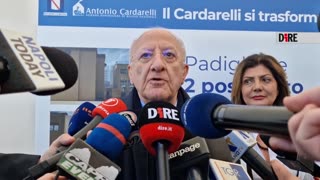 Napoli - SANITÀ. DE LUCA: RIPRESO IN MANO CARDARELLI, LAVORIAMO PER QUALITÀ (03.03.25)