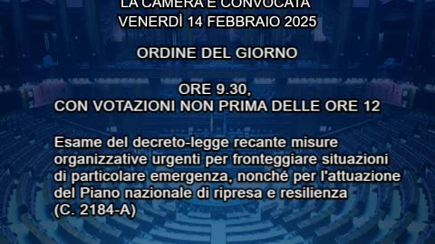 Roma - Camera - 19° Legislatura - 428° seduta (14.02.25)