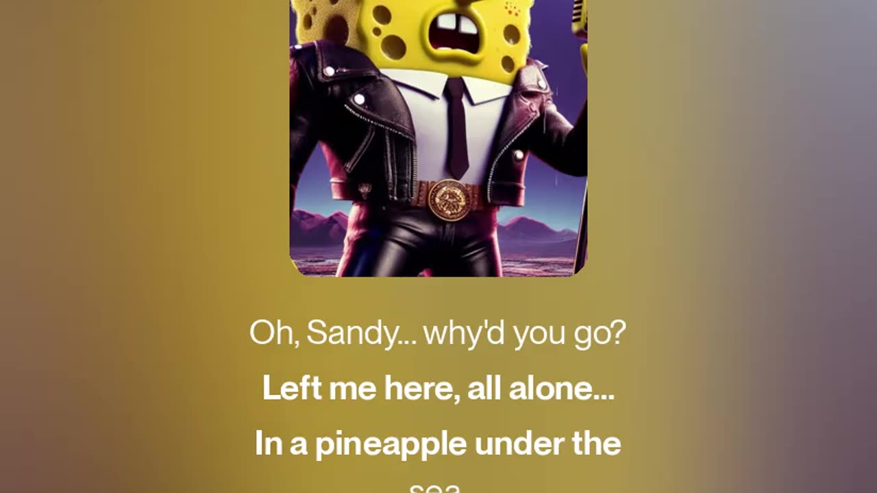 SpongeBob Cover "Oh Sandy"