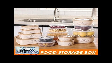 Bakeey 4 PCS Storage Box Miscellaneous Grain Storage Plastic Sealed Box Refrigerator Review