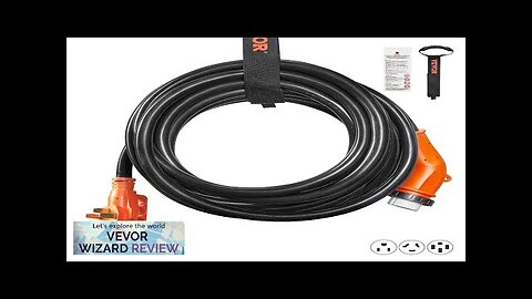 VEVOR 50ft RV Power Cord Generator Cord 50A NEMA SS2-50R/NEMA 14-50P ETL Review