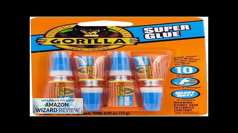 Gorilla Super Glue Four 3 Gram Tubes Clear (Pack of 1) Review