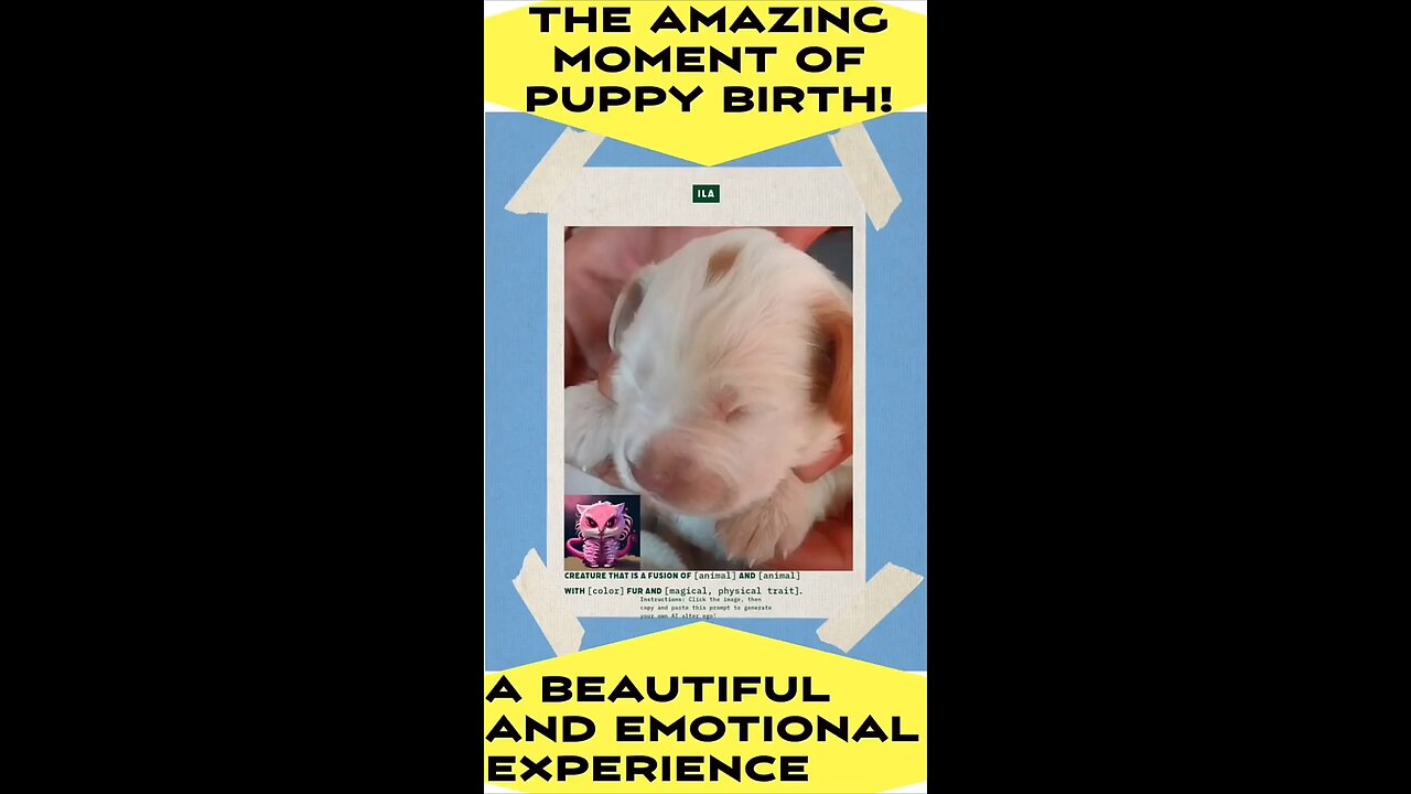 THE AMAZING MOMENT OF PUPPY BIRTH!"A BEAUTIFUL AND EMOTIONAL EXPERIENCE #shorts