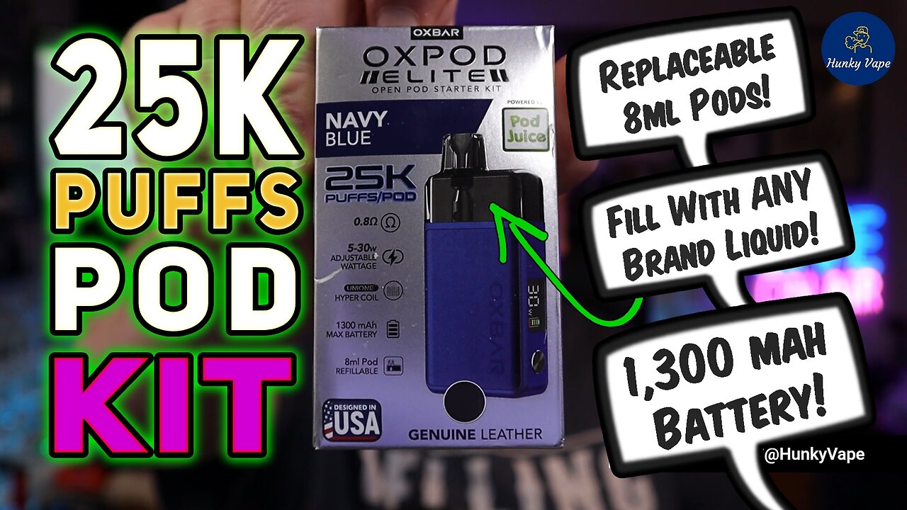 OXPOD ELITE 25k 30w Pod System Unboxing Review