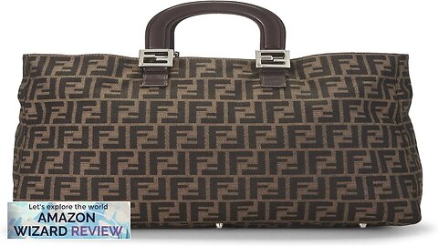 FENDI Pre-Loved Brown Zucca Canvas Handbag Large BrownIn true Fendi fashion this Zucca Review