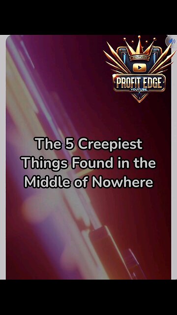 Top 5 Creepiest Things Found in the Middle of Nowhere! 🏜️😨#CreepyDiscoveries #MysteriousPlaces