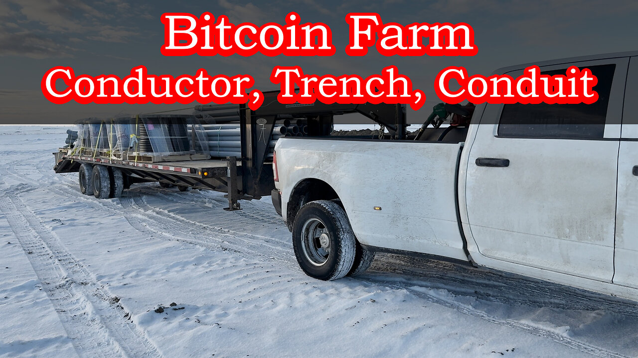 Bitcoin Farm - Conductor, Trench, Conduit Install