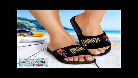 Marvel Comics X-Men Magneto Artwork Black Slide Sandals Review