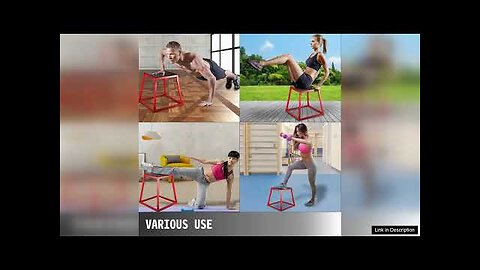 VEVOR Plyometric Platform Box Fitness Exercise Jump Box Step Plyometric Box Jump Review