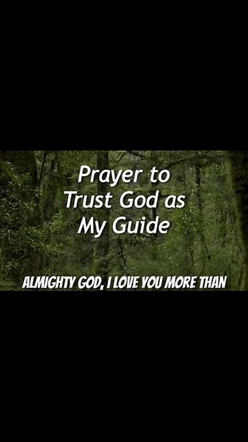 Prayer to Trust God as My Guide