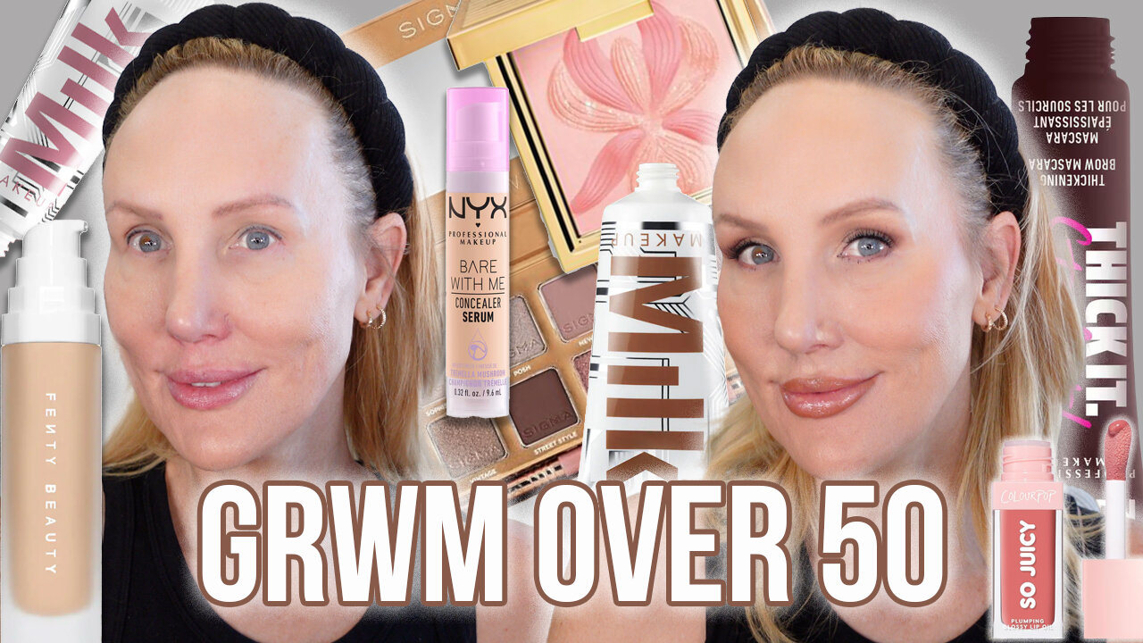 GRWM - Makeup Over 50 💕 Fenty + Sisley + Sigma + YSL + Milk Makeup + NYX + Colourpop