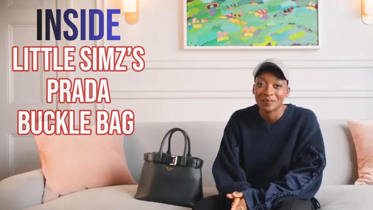 Inside Little Simz's Prada Buckle Bag