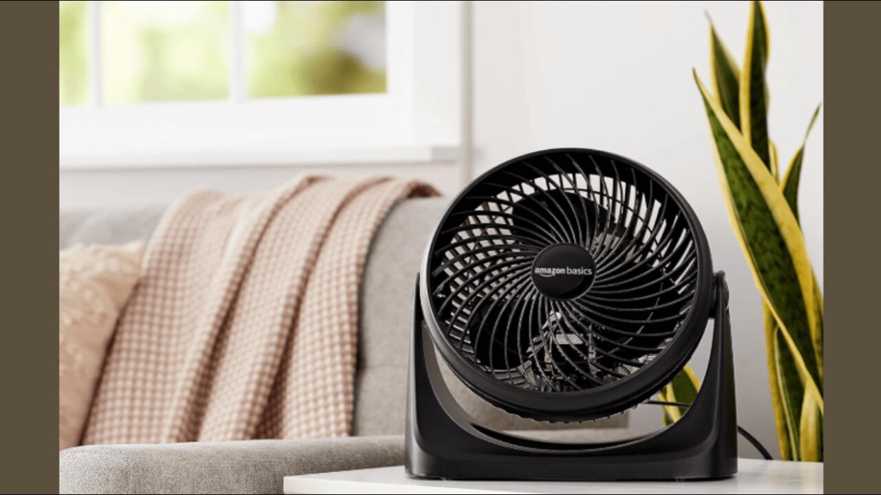 Amazon Basics 11-Inch Air Circulator Fan, Desk Fan for Bedroom