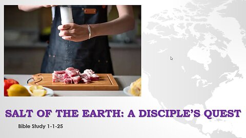 SALT OF THE EARTH: HOW DISCIPLES SHOULD STAND OUT IN THE WORLD TODAY.