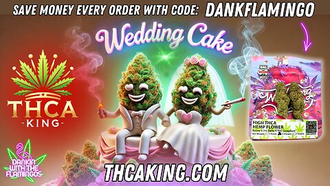 Enjoying Some Wedding Cake from THCA King! Dankin with the Flamingos Review!!