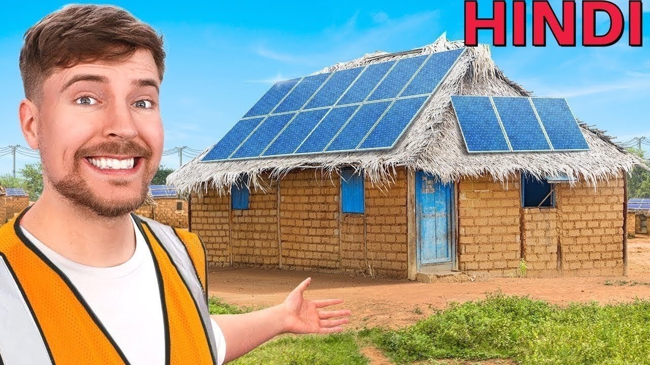 We Powered a Village in Africa In Hindi ! Mr beast New Hindi Video ! MrBeast Urdu ! #beastsvideos