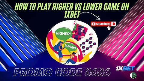 How we play Higher vs Lower game on 1xbet...// 1xbet par Higher vs Lower game kesay khelan..???