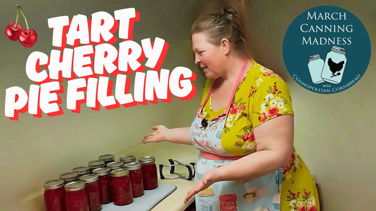 How to Safely Can Homemade Cherry Pie Filling | Tart Cherries from My Backyard