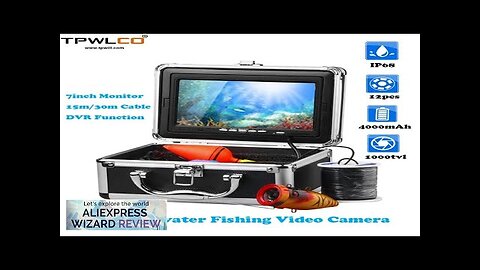 DVR Function 15m/30m Cable 7inch Screen Underwater Fishing Camera With 12pcs LEDS Review