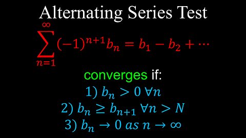 Alternating Series Test, Infinite Series - AP Calculus BC