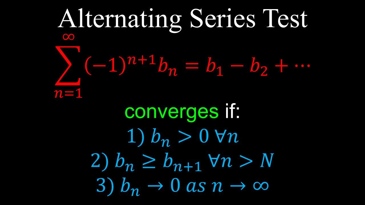 Alternating Series Test, Infinite Series - AP Calculus BC